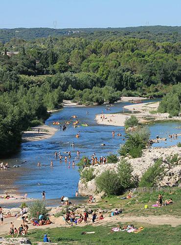 Baignade dans le Gardon, © Vanessa Derand Baignade dans le Gardon