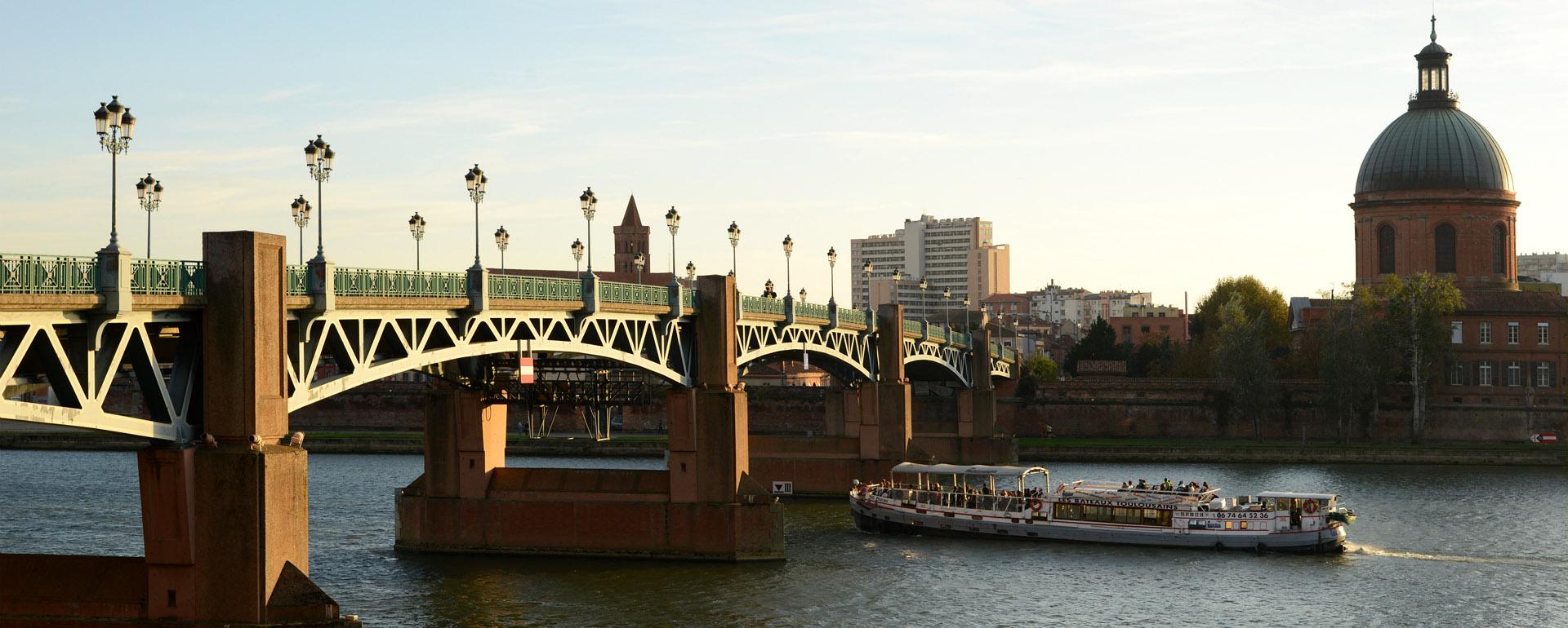 Balade sur la Garonne à Toulouse