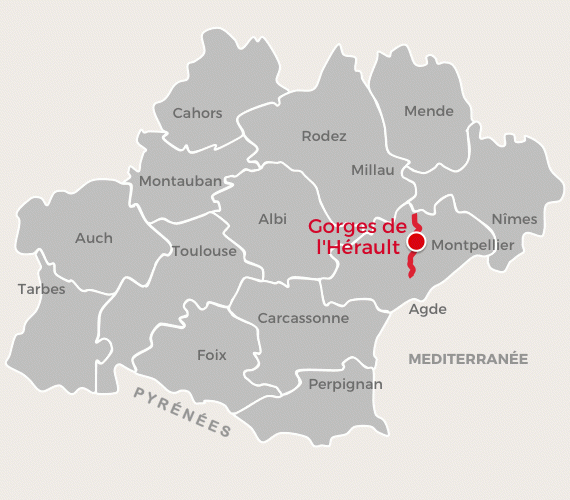 Cartographie Gorges de l'Hérault