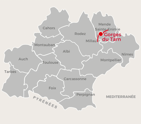 Tarn Valley France Map Gorges Du Tarn - Visit Occitanie En