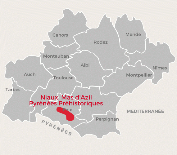 Cartographie Niaux Mas d'Azil Pyrénées Préhistoriques