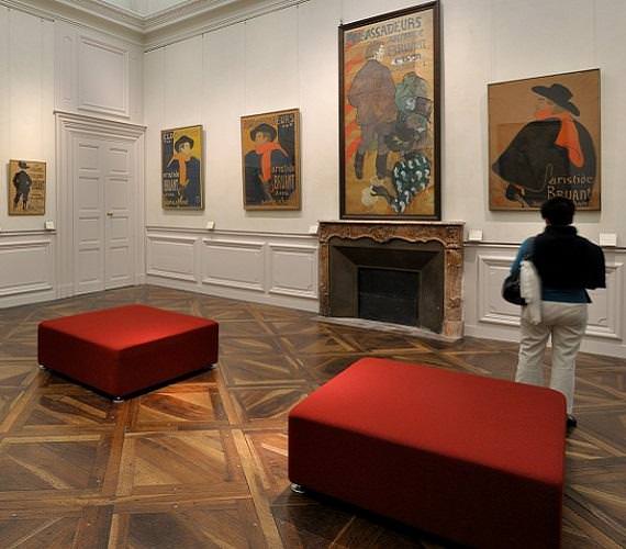 Salle des affiches au musée Toulouse-Lautrec d'Albi