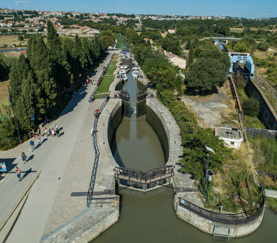 Ecluses de Fonseranes - Béziers © Le Boat