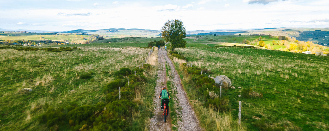 VTT sur le plateau de l'Aubrac