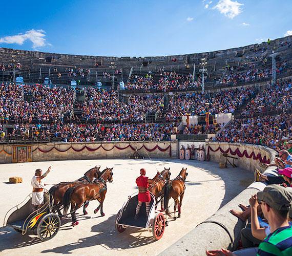 Les grands jeux romains, © Gard Tourisme Les Grands Jeux Romains
