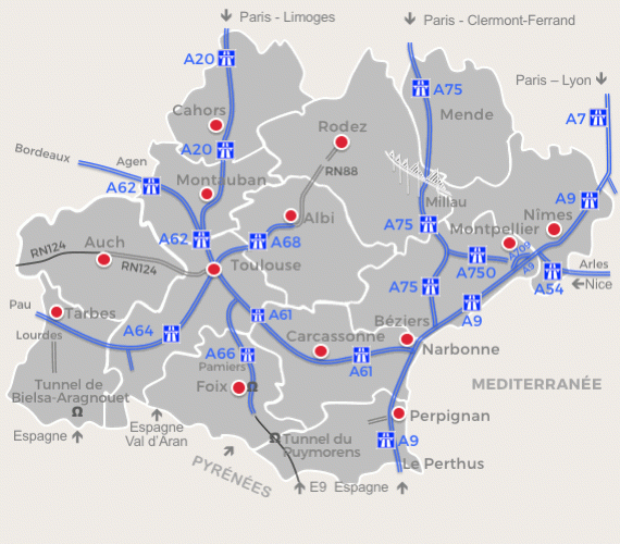 Autoroutes Occitanies Autoroutes Occitanies