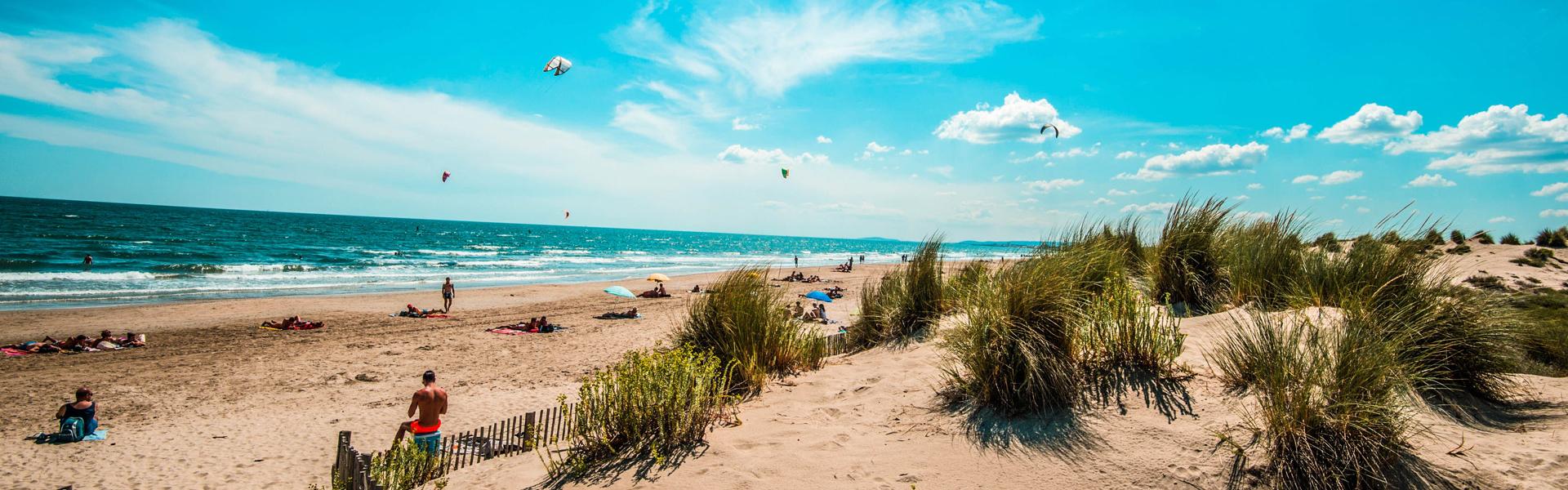 La plage de Carnon © C.Ruiz/ Office de Tourisme Montpellier
