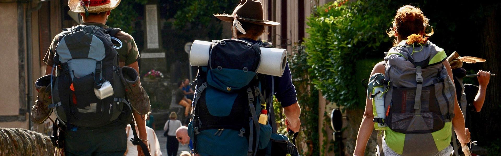 Pèlerins dans Conques © Patrice Thebault / CRTL Occitanie