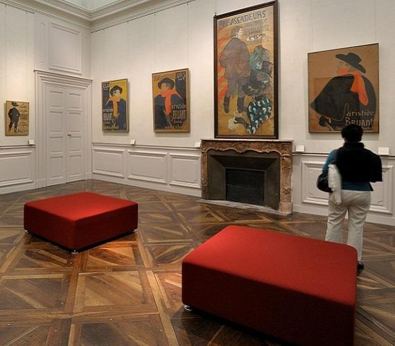 Salle des affiches au musée Toulouse-Lautrec d'Albi