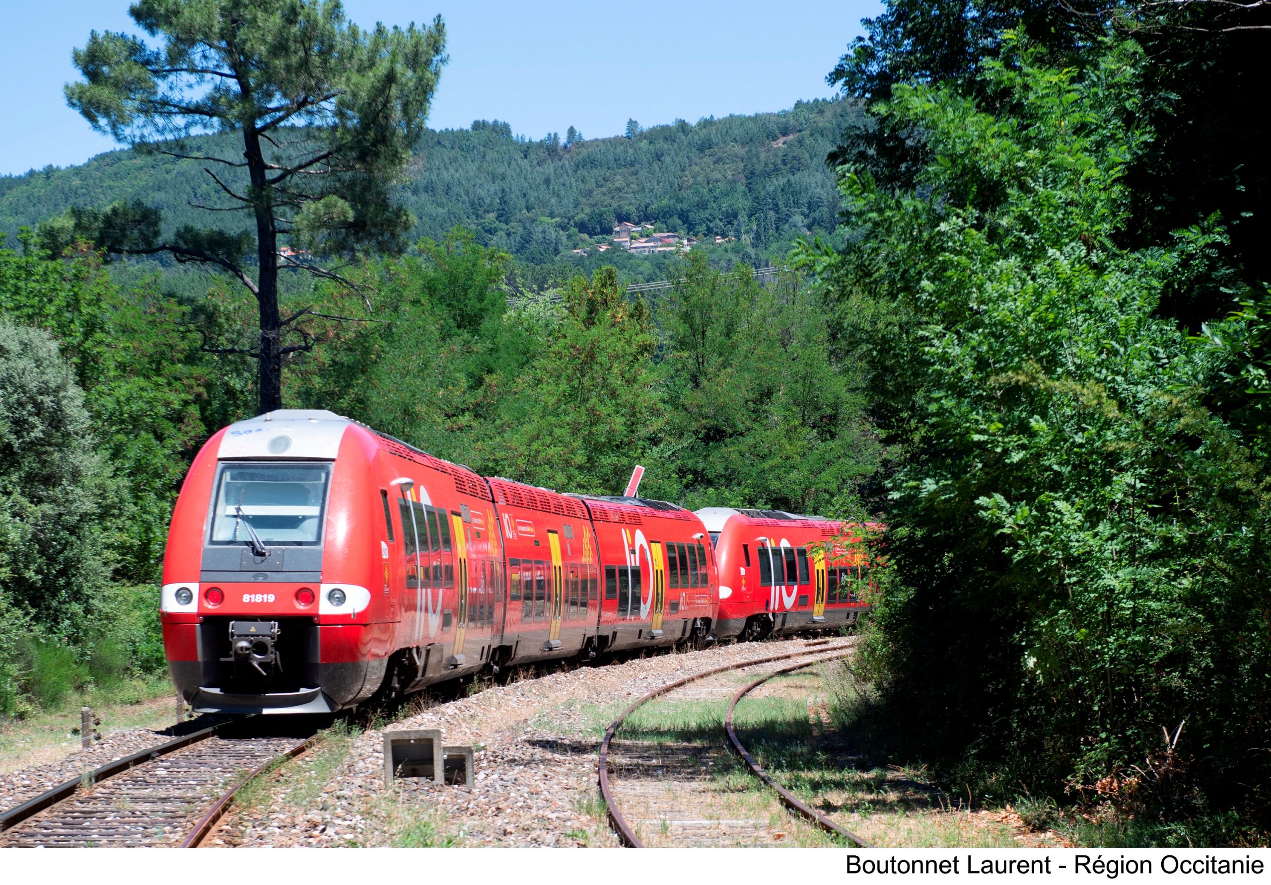 Train LiO Nîmes - Mende © L. Boutonnet - Région Occitanie
