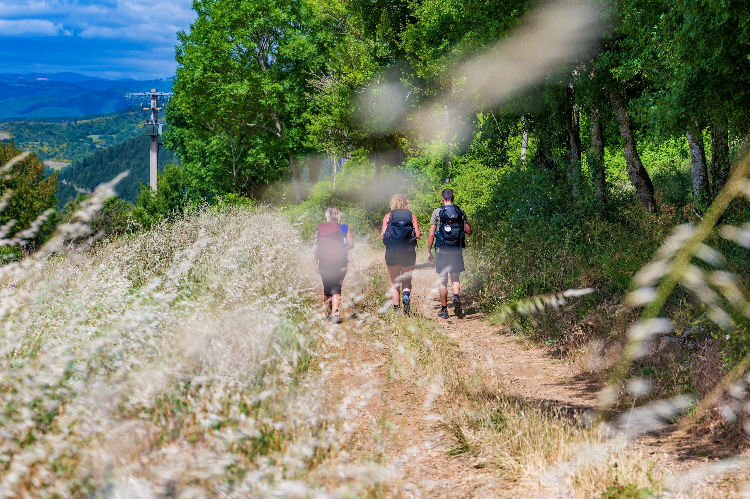 Randonnée chemins de St-Jacques de Compostelle © JJ Gelbart / CRTL Occitanie