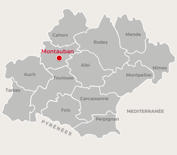 Cartographie Montauban_F. Duvernoy/ CRT Occitanie