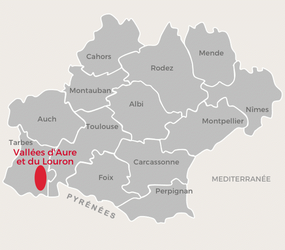 Cartographie Vallées d'Aure et du Louron_F. Duvernoy/ CRT Occitanie