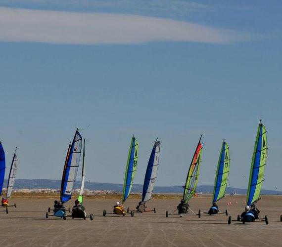 Char à voile à La Franqui