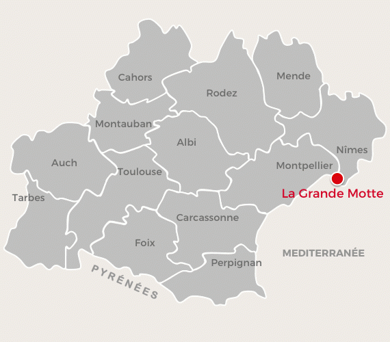 La Grande Motte carte