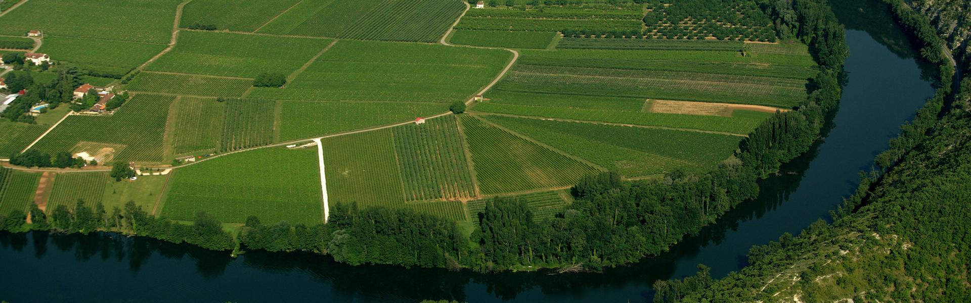 La vallée du Lot en aval de Cahors