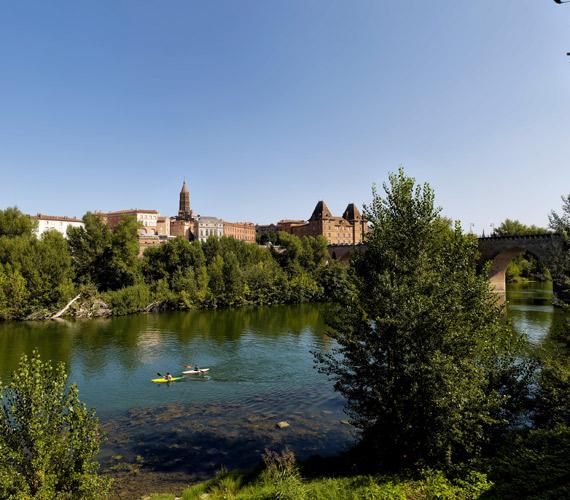 Der Tarn in Montauban Le Tarn à Montauban