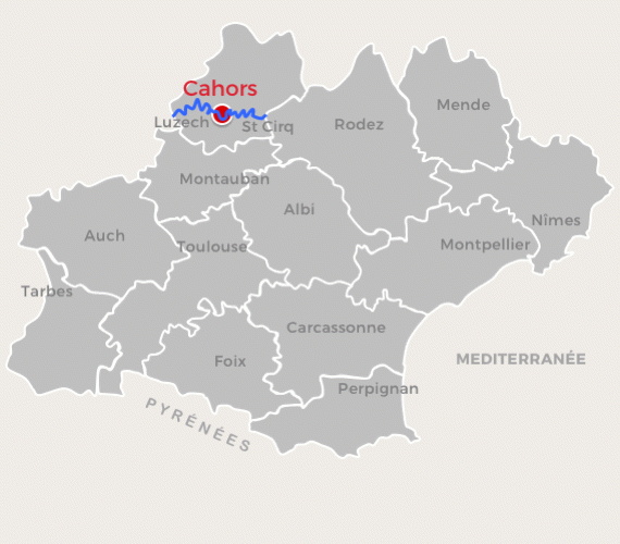 Lot en bateau, carto Lot en bateau, carto