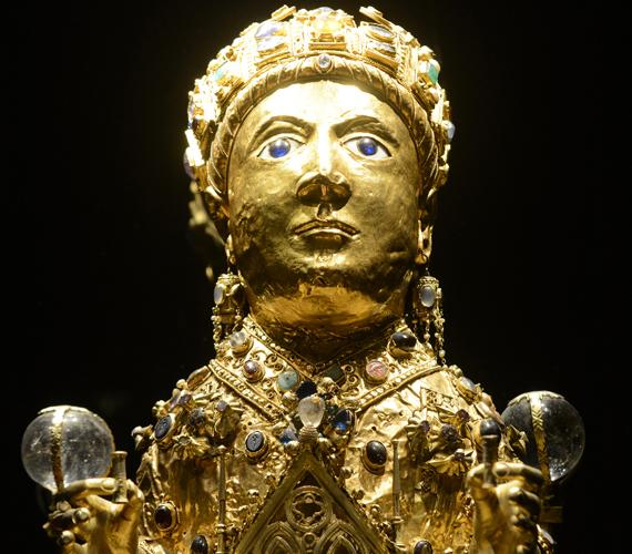 Ste Foy Statue en or de la Majesté Ste Foy