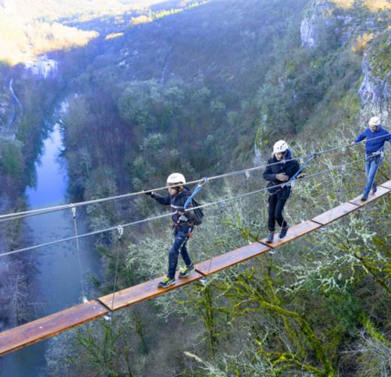 Via ferrata van Liauzu Via ferrata van Liauzu