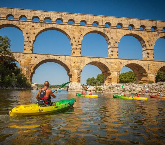 Canoë sur le Gardon vers le Pont du Gard