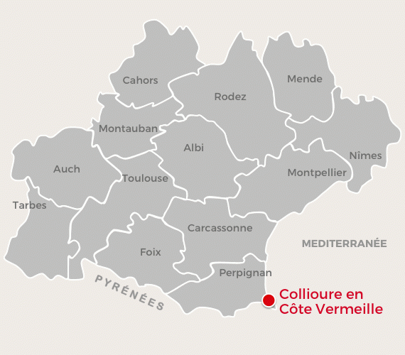 Cartographie Collioure en Côte Vermeille