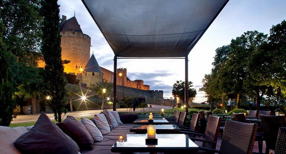 hotel du chateau terrasse vue sur la cité
