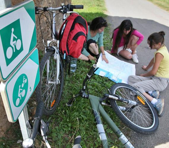 Veloroute © J. Morel / CDT Lot